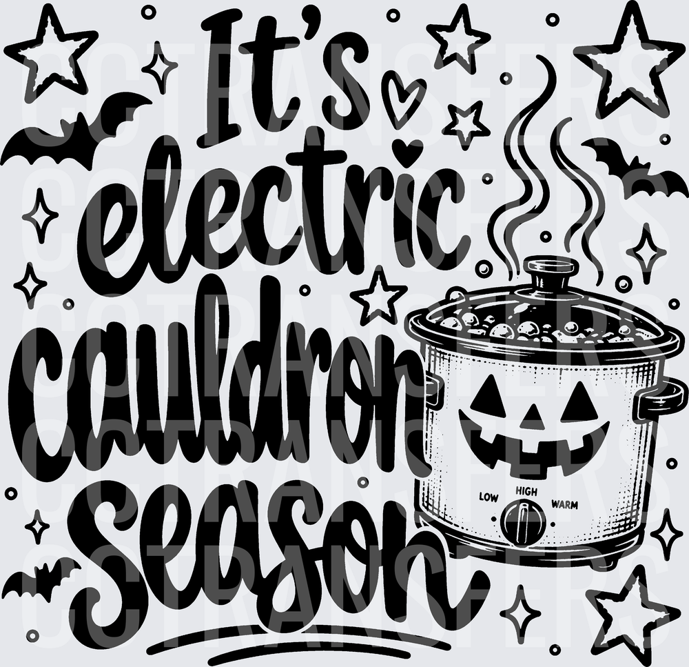 It's Electric Cauldron Season Halloween Slow Cooker (DTF)