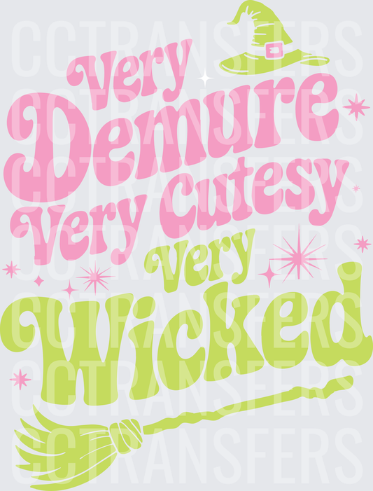 Very Demure Very Cutesy Very Wicked Witch Hat Broom (DTF)