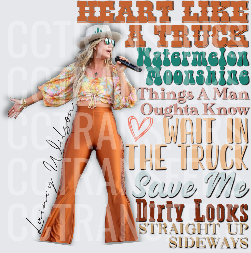 Heart Like A Truck Country Singer Song Titles (DTF)
