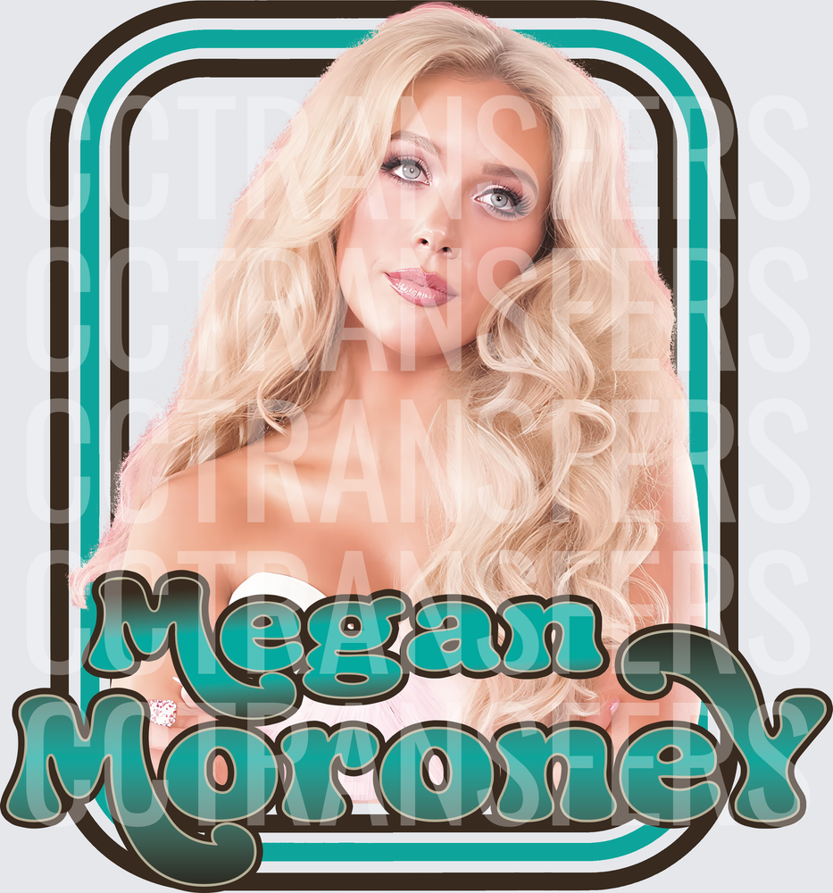 Retro Teal Frame Portrait (DTF)