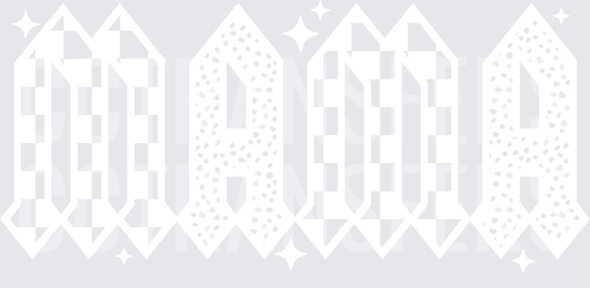 Bold Blank White Minimalist Clean Graphic (DTF)