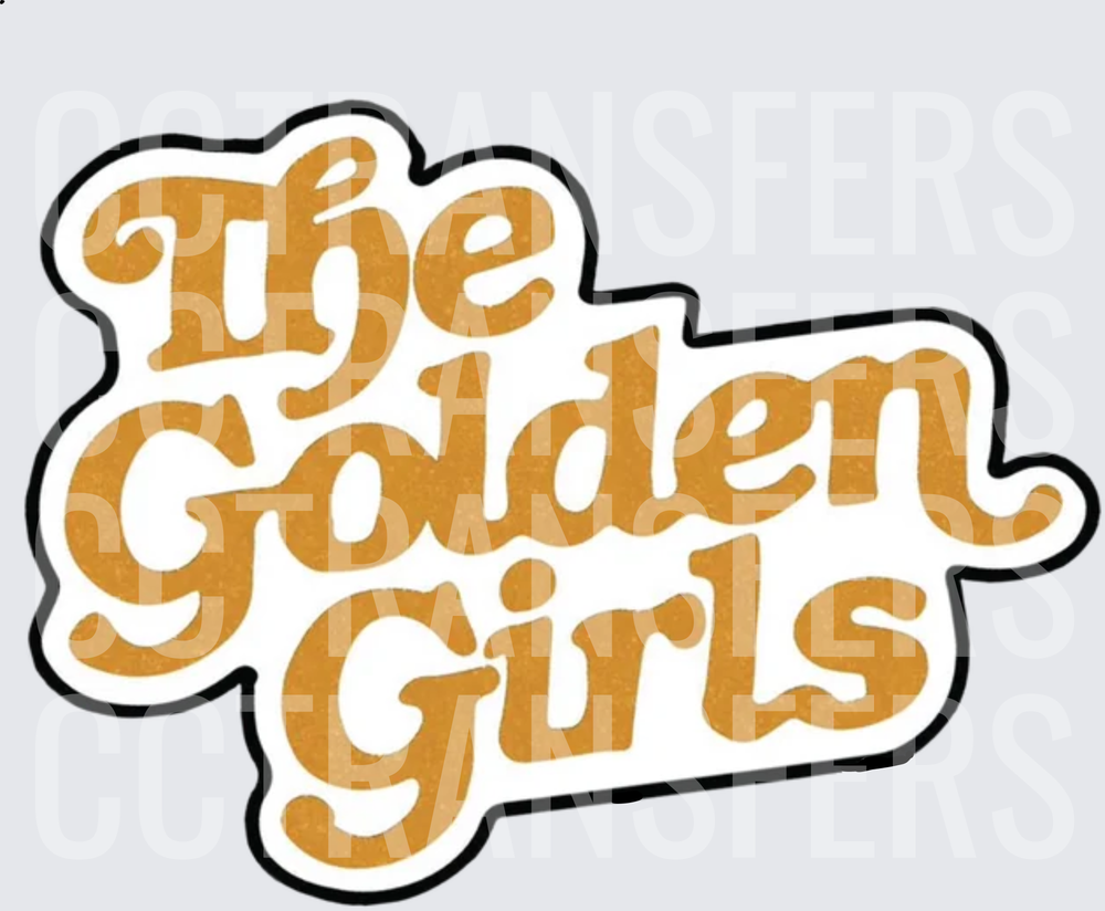 The Golden Girls Retro Script Logo (DTF)