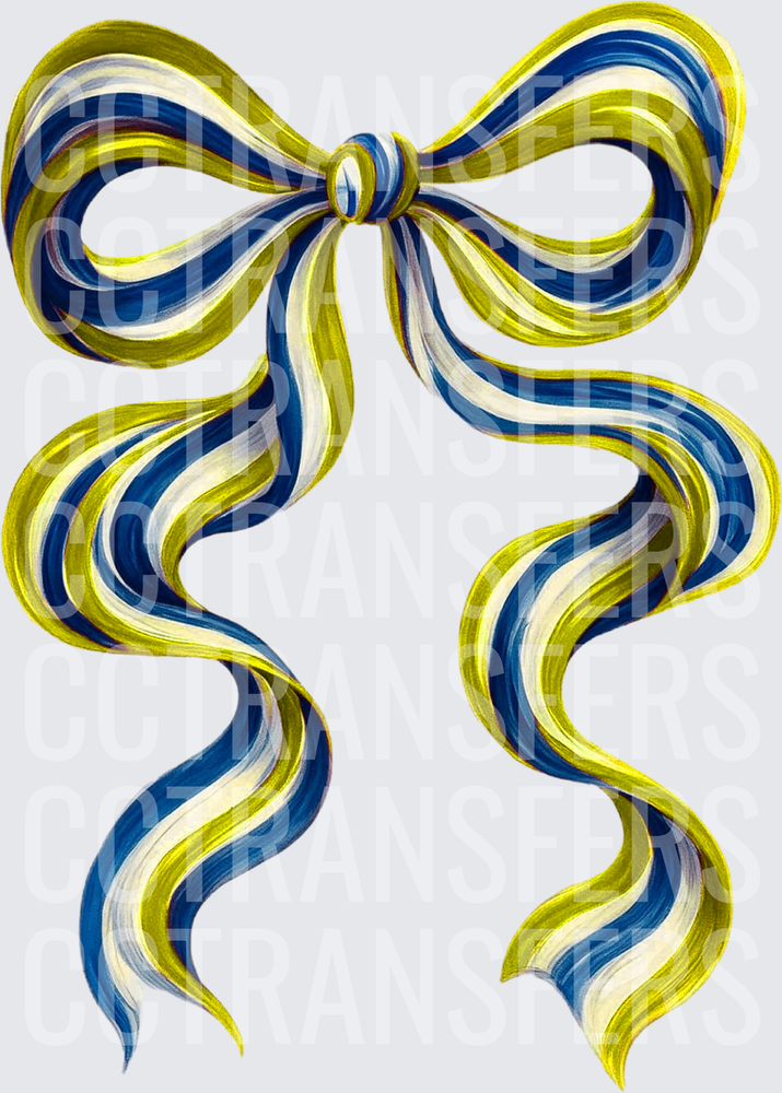 gold navy Long Bow