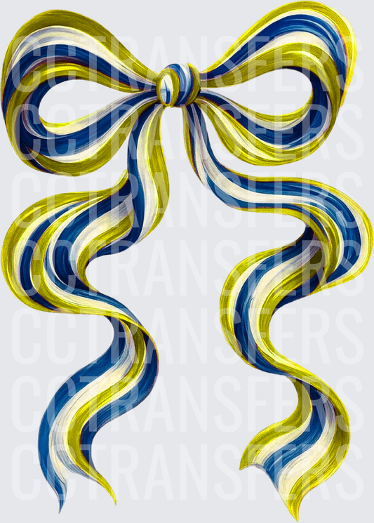 gold navy Long Bow