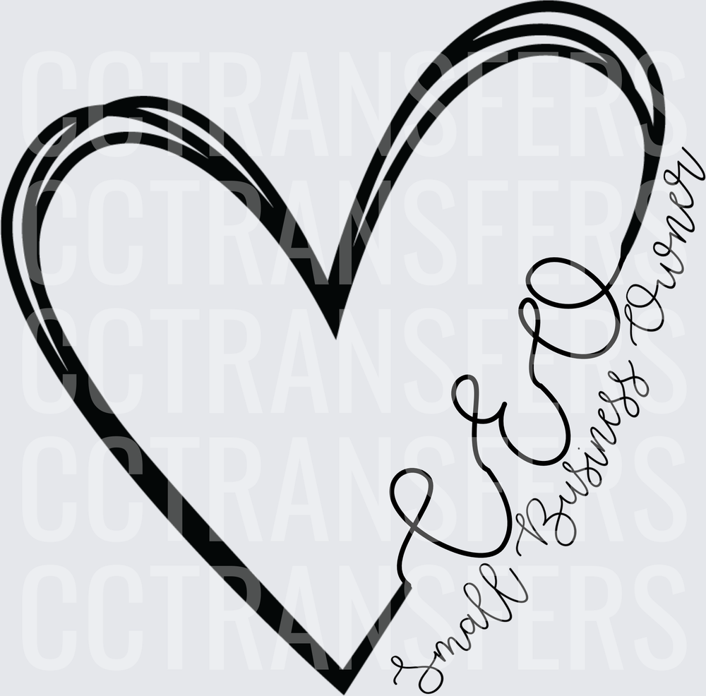 Sketchy Heart Small Business Owner Script (DTF)