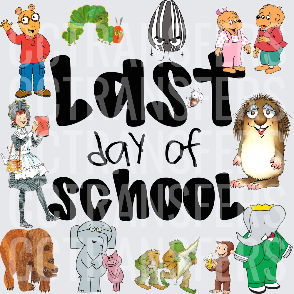 Last Day of School Beloved Book Characters Collage (DTF)