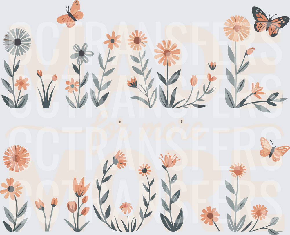 Made For More Wildflower Floral Butterfly Typography (DTF)