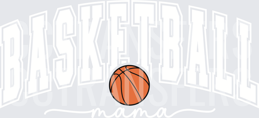 Classic Orange Basketball Simple Cartoon Illustration (DTF)