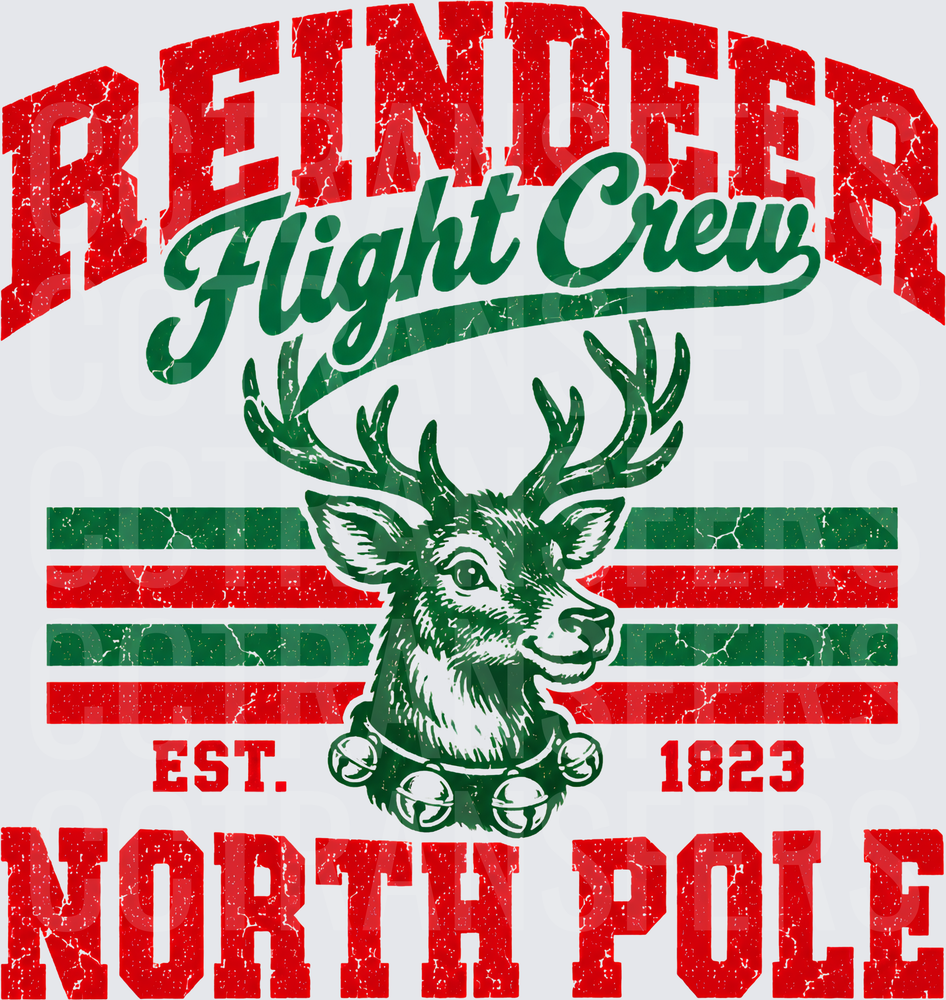 Reindeer Flight Crew North Pole Est. 1823 Vintage (DTF)