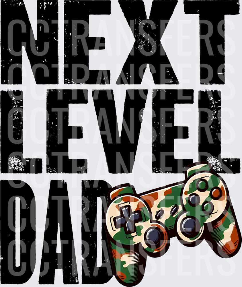 Next Level Dad Camo Game Controller (DTF)