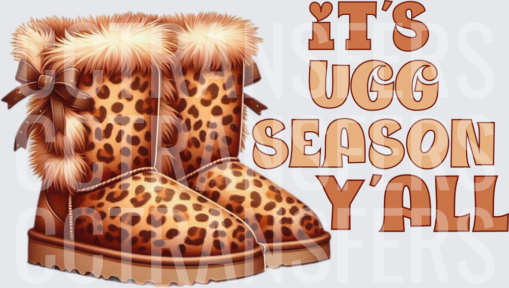 It's UGG Season Y'all Leopard Fur Boots (DTF)