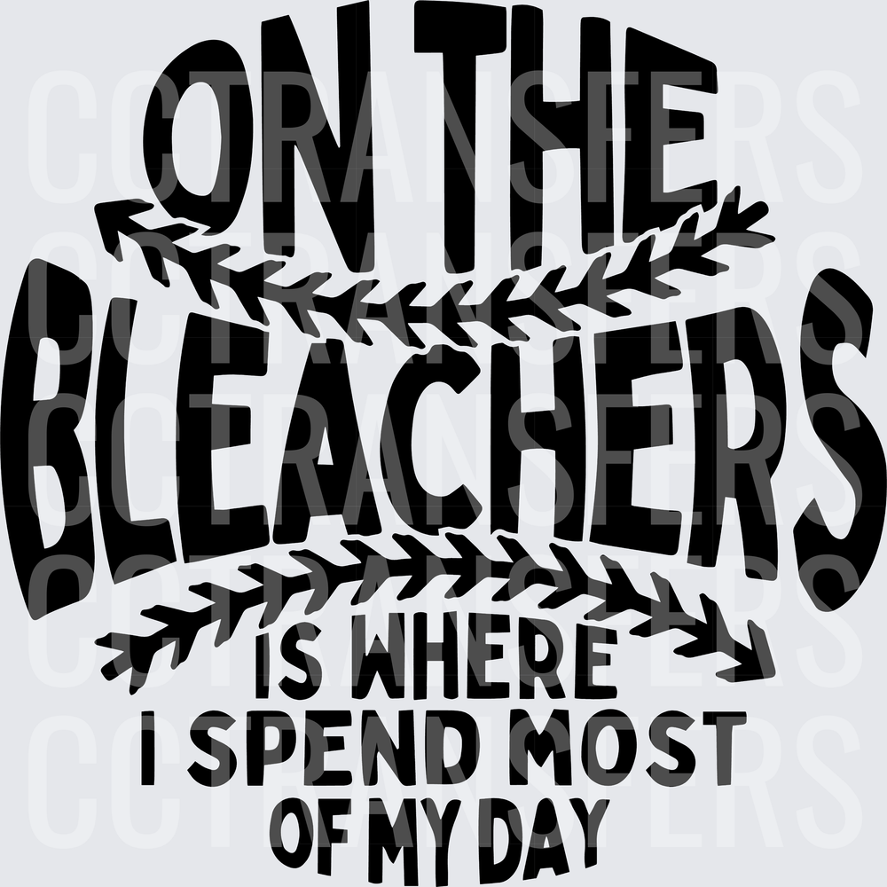 On The Bleachers Is Where I Spend Most Of My Day Baseball (DTF)