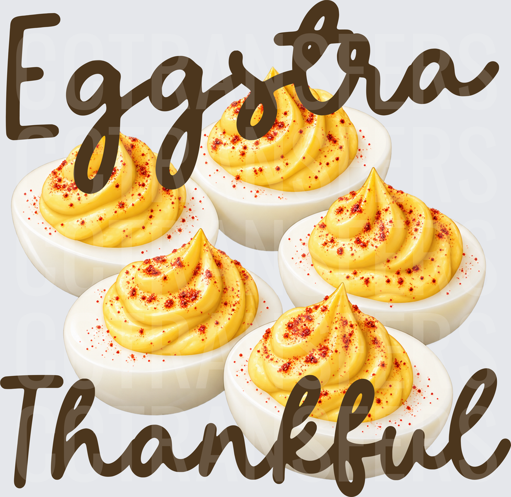 Eggstra Thankful Deviled Eggs Thanksgiving (DTF)
