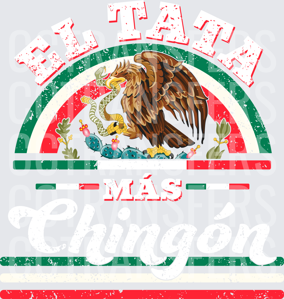 El Paso Más Mexican Eagle Coat of Arms Distressed (DTF)