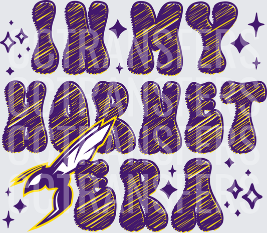 In My Hornet Era Purple Gold Mascot Bold Lettering (DTF)