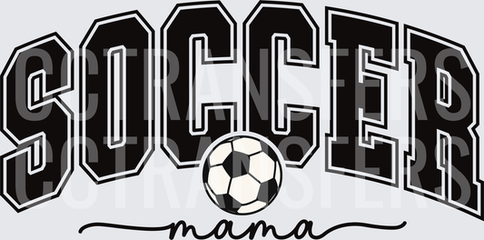 Soccer Mama Bold Varsity Arch with Ball (DTF)