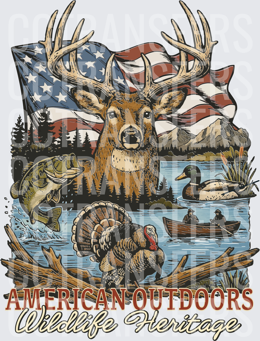 American Outdoors Wildlife Heritage Hunting Scene (DTF)