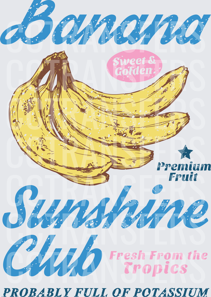 Banana Sunshine Club Sweet & Golden Premium Fruit (DTF)