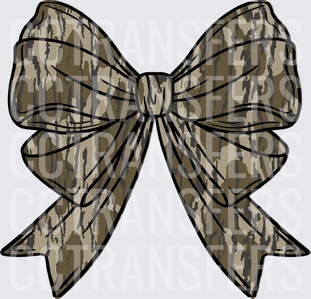 Mossy Oak Camo Ribbon Bow (DTF)
