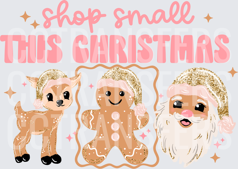Shop Small This Christmas Cute Kawaii Holiday Trio (DTF)