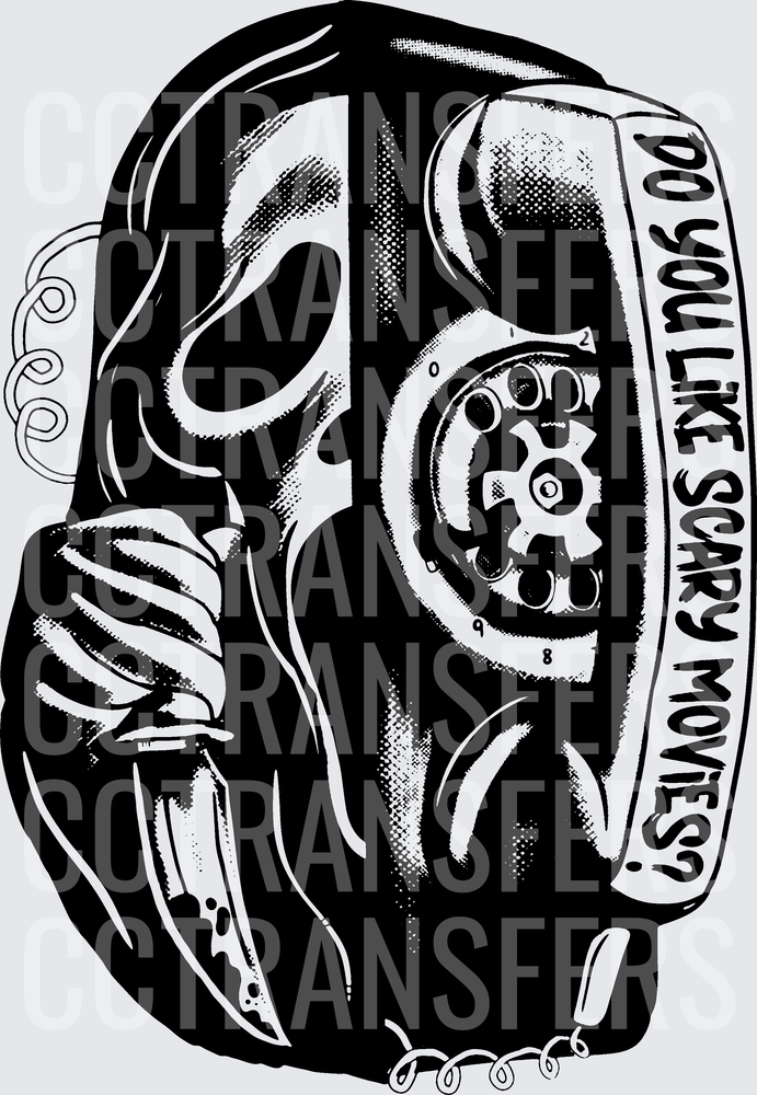 Ghostface Do You Like Scary Movies Rotary Phone (DTF)