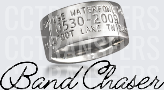 Waterfowl Duck Band Ring Band Chaser Script (DTF)
