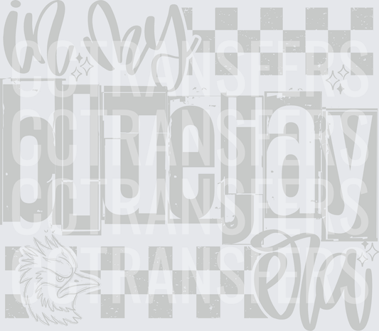 In My Bluejay Era Mascot Checkered Distressed (DTF)