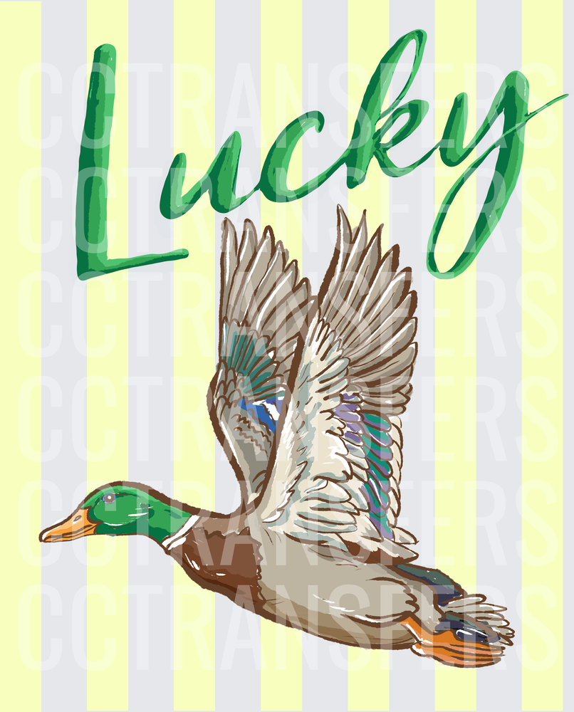 Lucky Flying Mallard Duck in Flight (DTF)