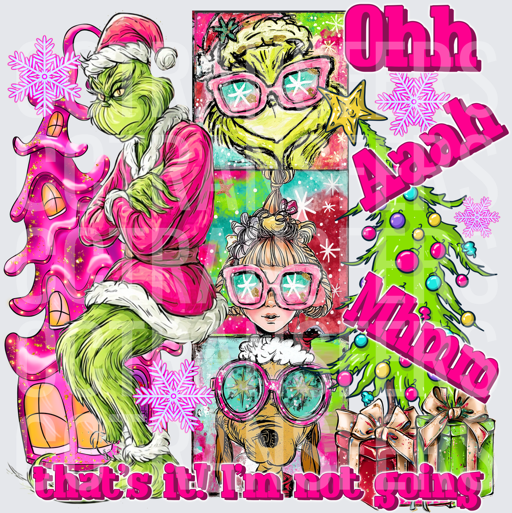 Pink G-Man Ohh Aaah Mhhmm That's It I'm Not Going (DTF)