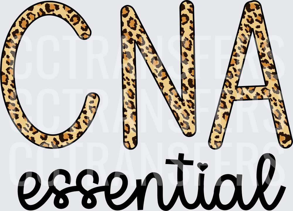 CNA Essential Leopard Print Bold Letters (DTF)