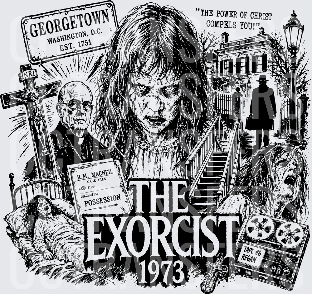1973 Georgetown Possession Horror Collage (DTF)
