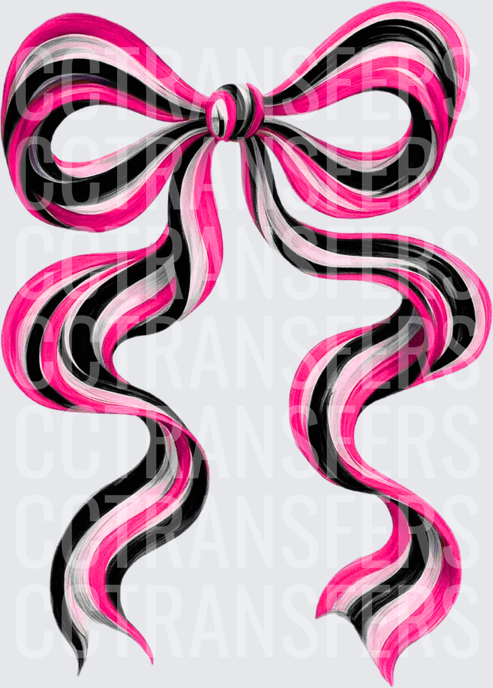 bright Pink black Long Bow