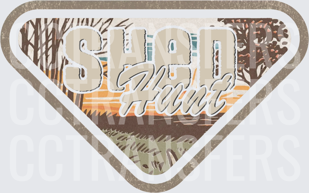 Shad Hunt Vintage Riverside Outdoor Badge (DTF)
