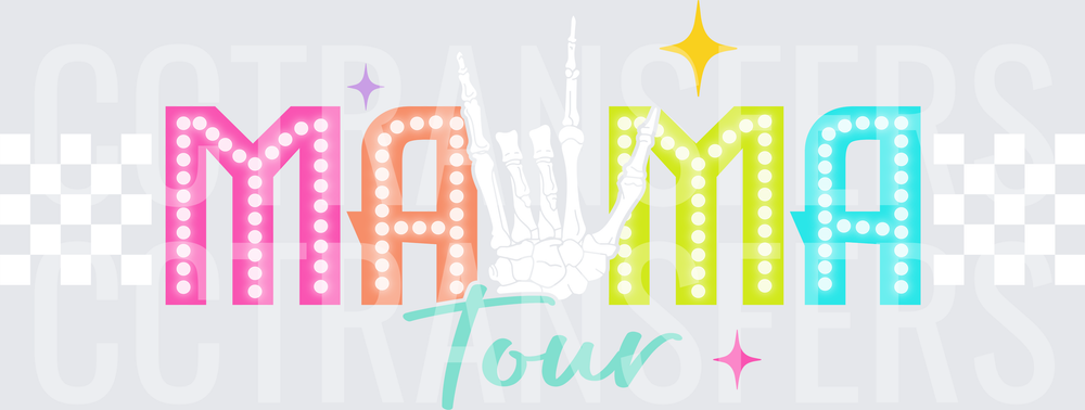Mama Mia Tour Marquee Letter Concert Design (DTF)