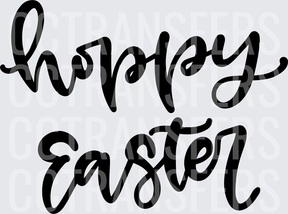 Hoppy Easter Bold Script Lettering (DTF)