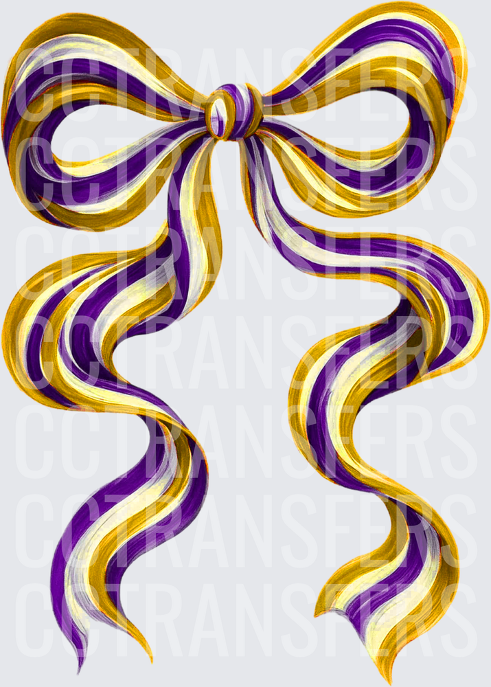 gold purple Long Bow