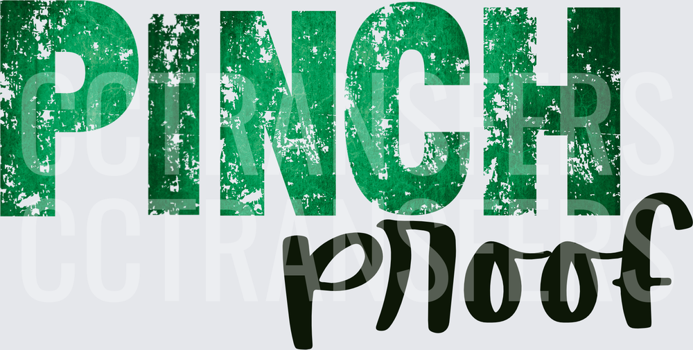 Pinch Proof Distressed Green St. Patrick's Day (DTF)