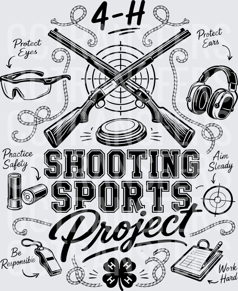 4-H Shooting Sports Project Crossed Shotguns Safety (DTF)