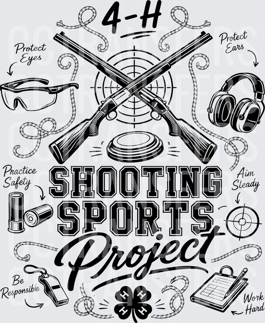 4-H Shooting Sports Project Crossed Shotguns Safety (DTF)
