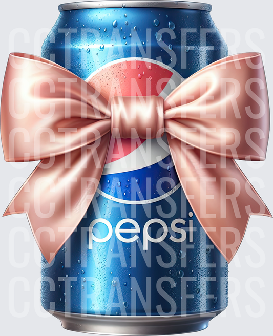 Can with Pink Satin Bow (DTF)
