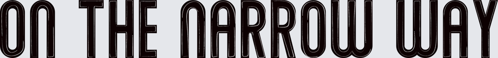 On The Narrow Way Bold Retro Typography (DTF)