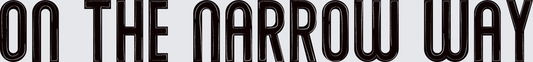 On The Narrow Way Bold Retro Typography (DTF)
