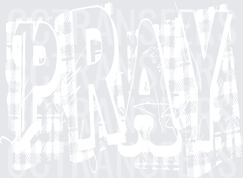 PRAY White Design (DTF)
