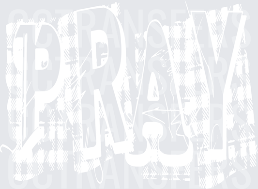 PRAY White Design (DTF)