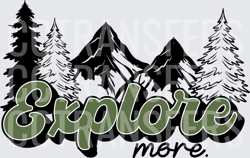 Explore More Mountain Pine Tree Wilderness Design (DTF)