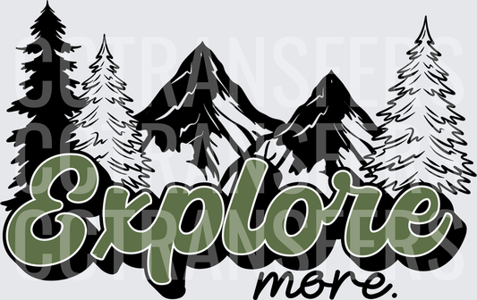 Explore More Mountain Pine Tree Wilderness Design (DTF)