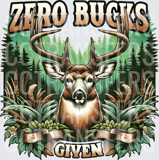Zero Bucks Given Buck Deer Forest Wilderness (DTF)
