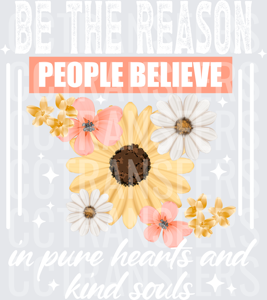 People Believe Floral Bouquet with Daisies and Sunflower (DTF)