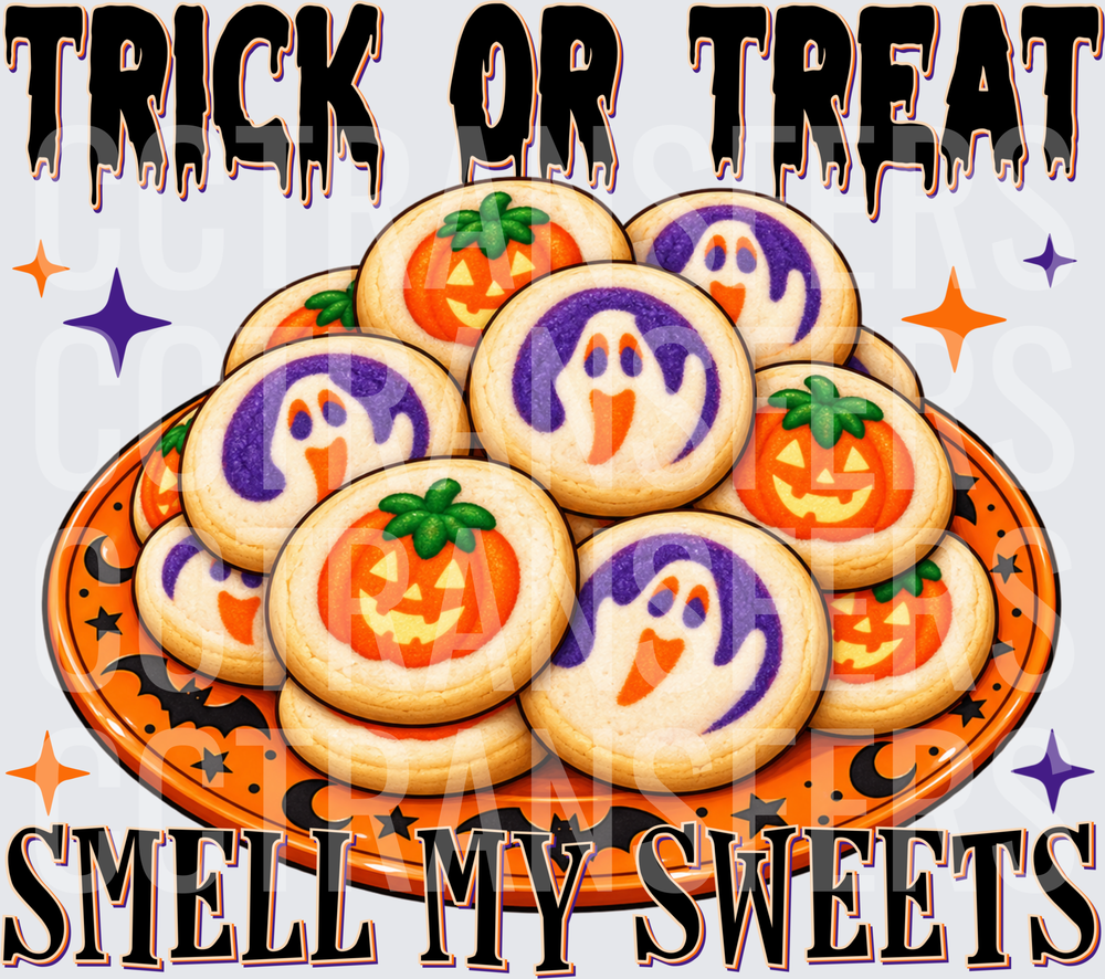 Trick Or Treat Smell My Sweets Halloween Cookies (DTF)