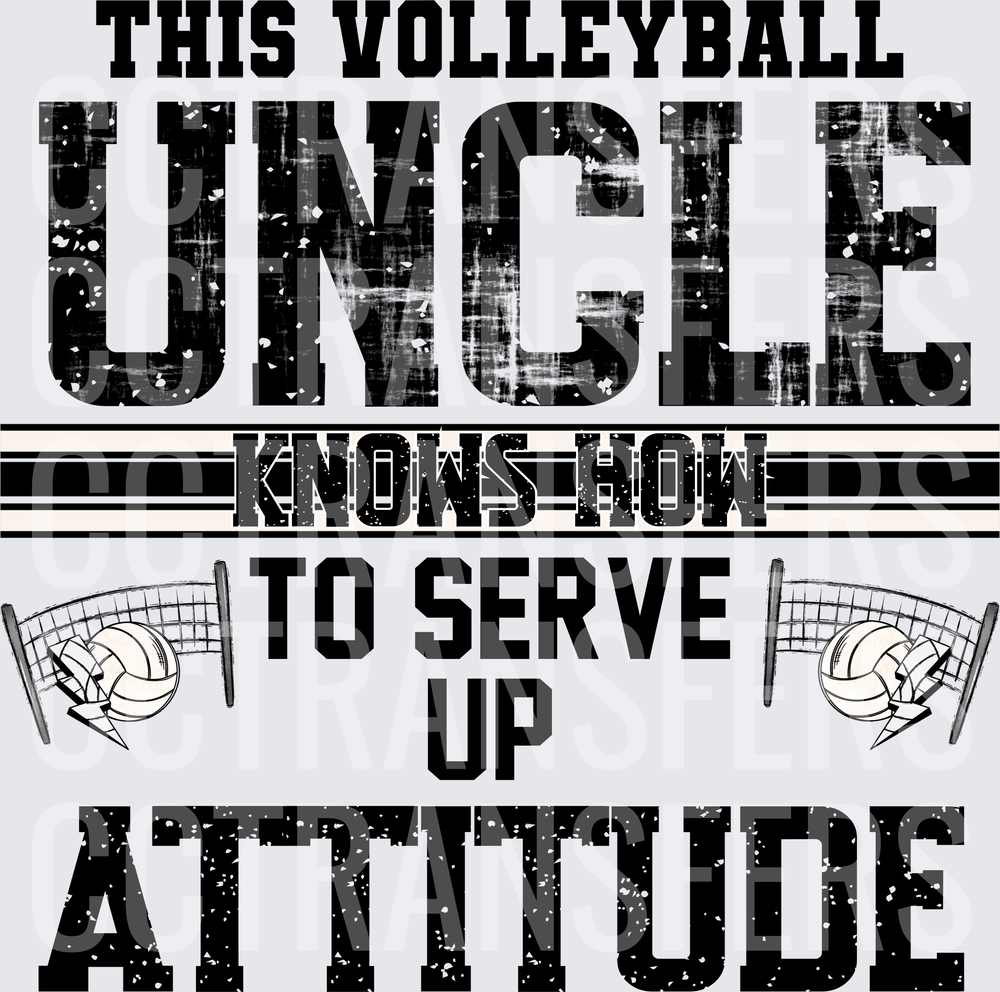 This Volleyball Uncle Knows How To Serve Up Attitude (DTF)